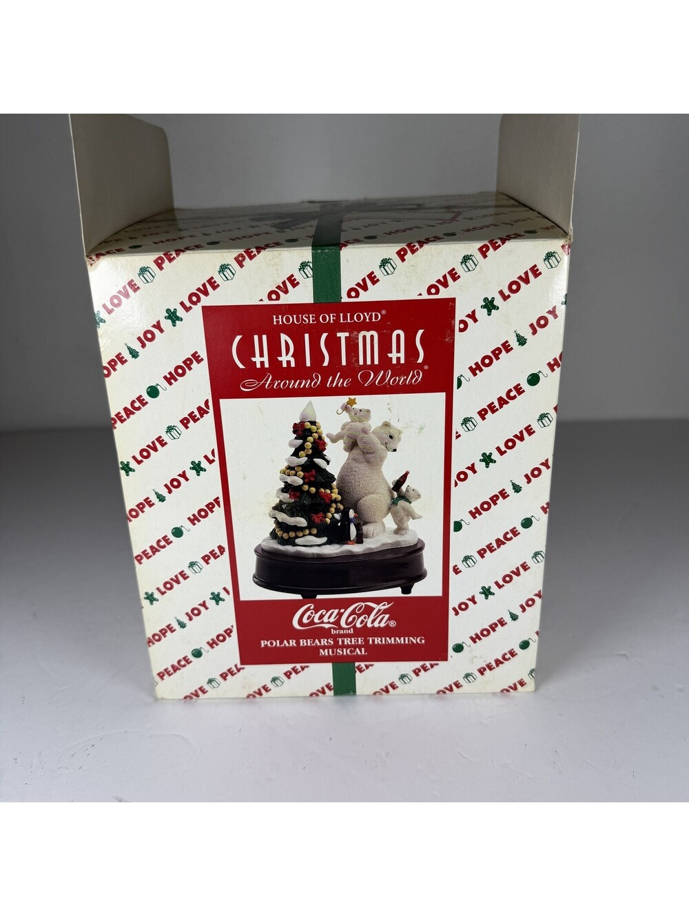 Vintage 1996 House of Lloyd Coca-Cola Polar Bears Tree Trimming Musical S-10